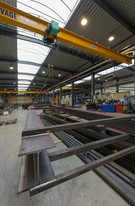 Belgium Metal workshops are fitted out with Verlinde overhead cranes.